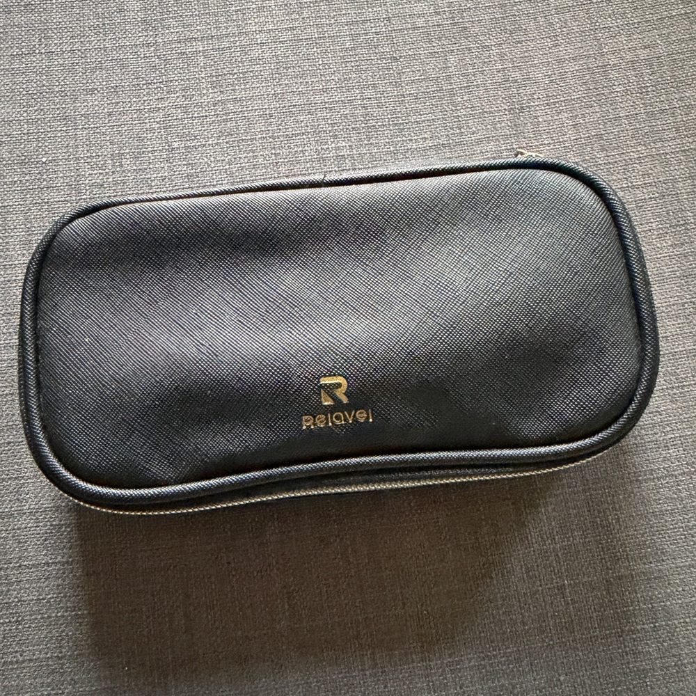 Elegant Black and Pink Women's Cosmetic Bag - Picture 11 of 11